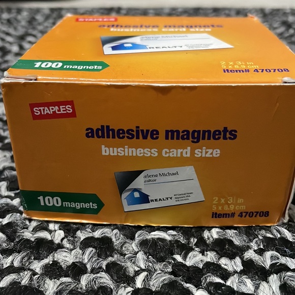 Staples Office Adhesive Business Card Size Poshmark